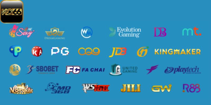 Đối tác cung cấp game cho thương hiệu Ko66