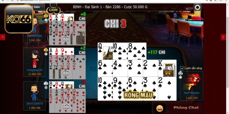 Độ mạnh yếu của các tay bài