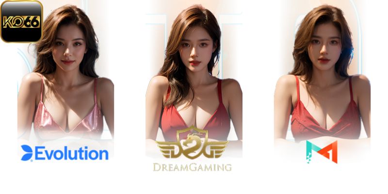 Một số nhà phát hành game live casino Ko66